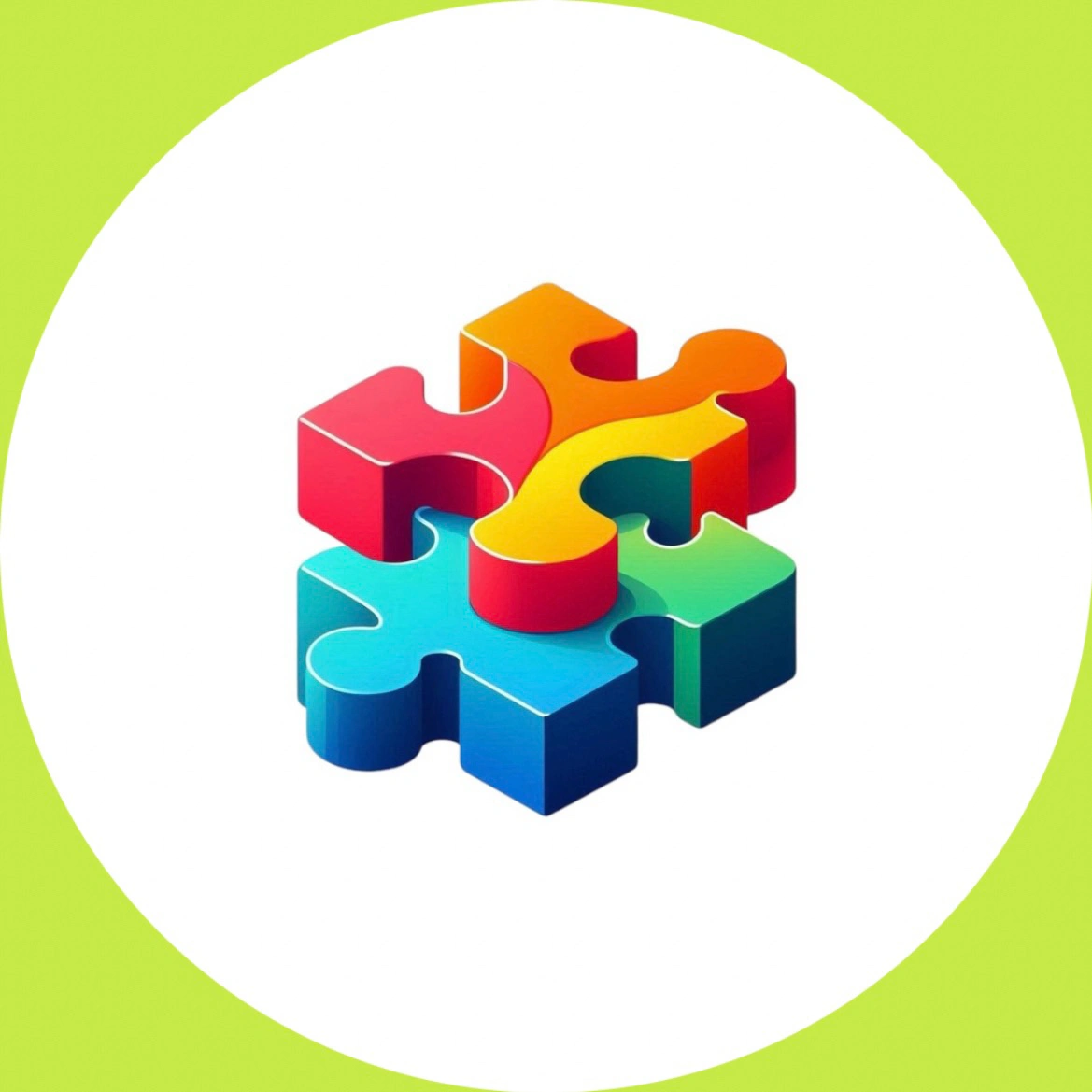 multicolored strategy content puzzle pieces